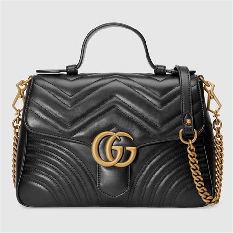 sac à main gucci noir|sac gg emblem petite taille.